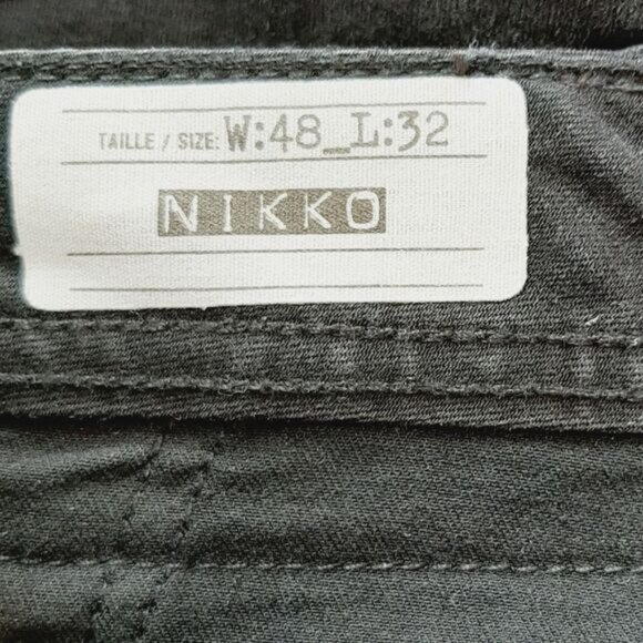 PROJEK RAW | Nikko Comfort Stretch Distressed Black Wash Jeans Men's Sz 48 - Picture 10 of 12